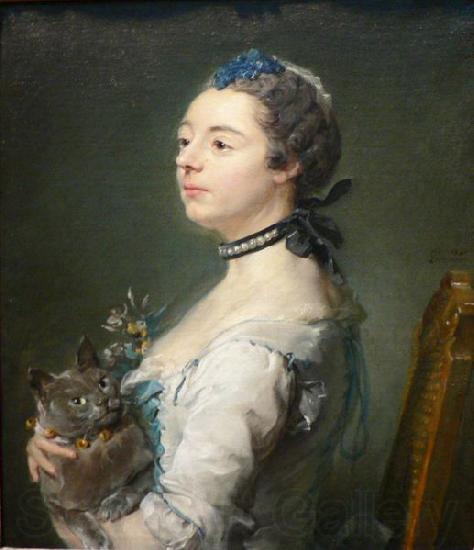 Jean-Baptiste Perronneau Portrait of Magdaleine Pinceloup de la Grange, nee de Parseval France oil painting art